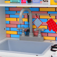 Cucina Giocattolo per Bambini in MDF 80x30x85 cm Multicolore 80255