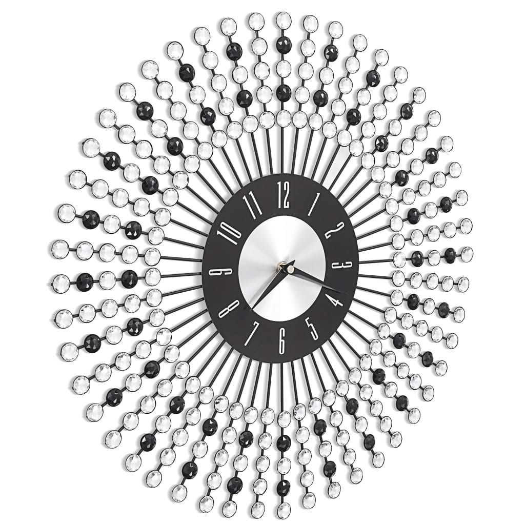 Orologio da Parete in Metallo 43 cm Nero 283859