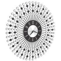 Orologio da Parete in Metallo 43 cm Nero 283859