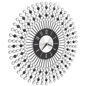 Orologio da Parete in Metallo 43 cm Nero 283859