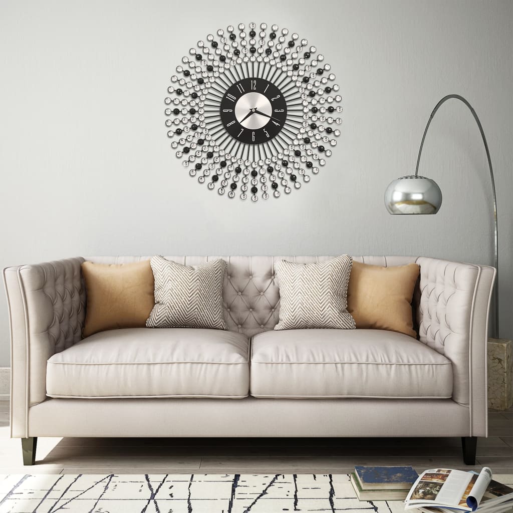 Orologio da Parete in Metallo 43 cm Nero cod mxl 62929