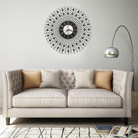 Orologio da Parete in Metallo 43 cm Nero 283859