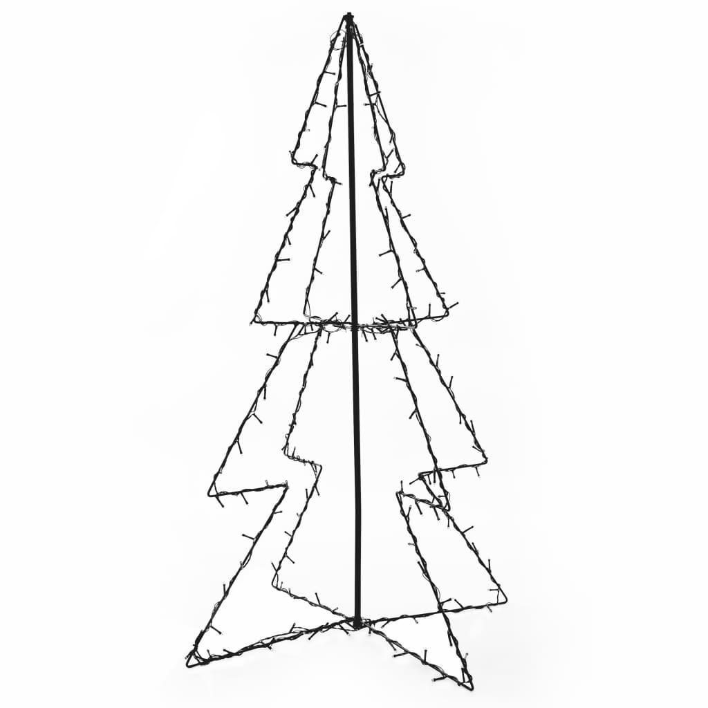 Albero di Natale a Cono 160 LED per Interni Esterni 78x120 cm 51005