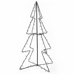 Albero di Natale a Cono 160 LED per Interni Esterni 78x120 cm 51005