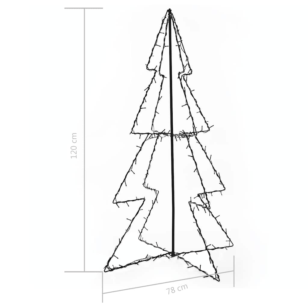 Albero di Natale a Cono 160 LED per Interni Esterni 78x120 cm 51005