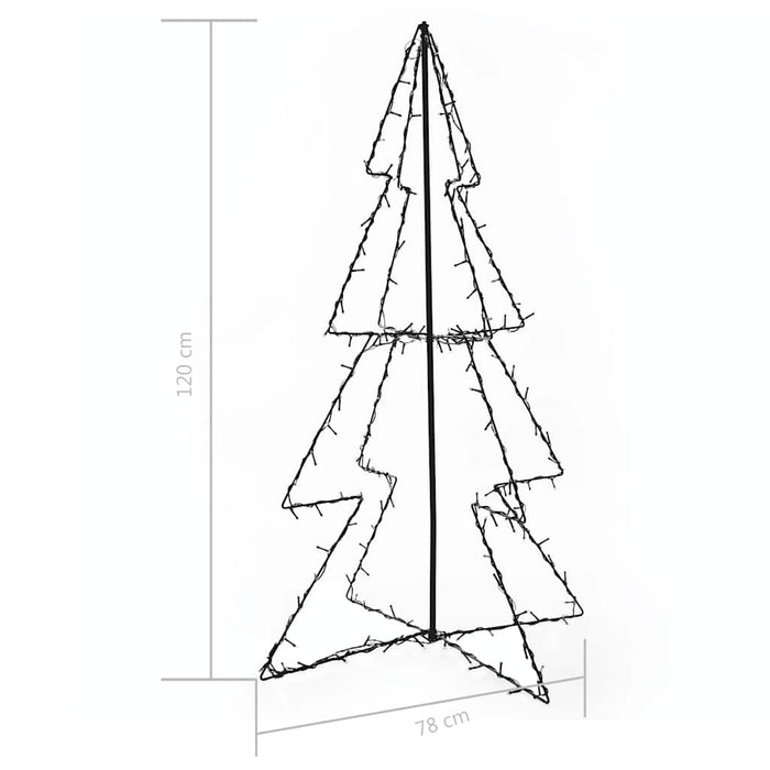 Albero di Natale a Cono 160 LED per Interni Esterni 78x120 cm 51005