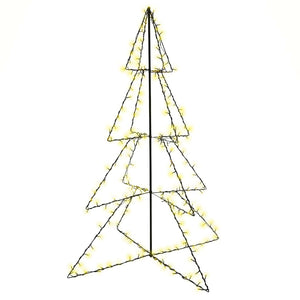 Albero di Natale a Cono 240 LED per Interni Esterni 115x150 cm