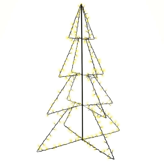 Albero di Natale a Cono 240 LED per Interni Esterni 115x150 cm