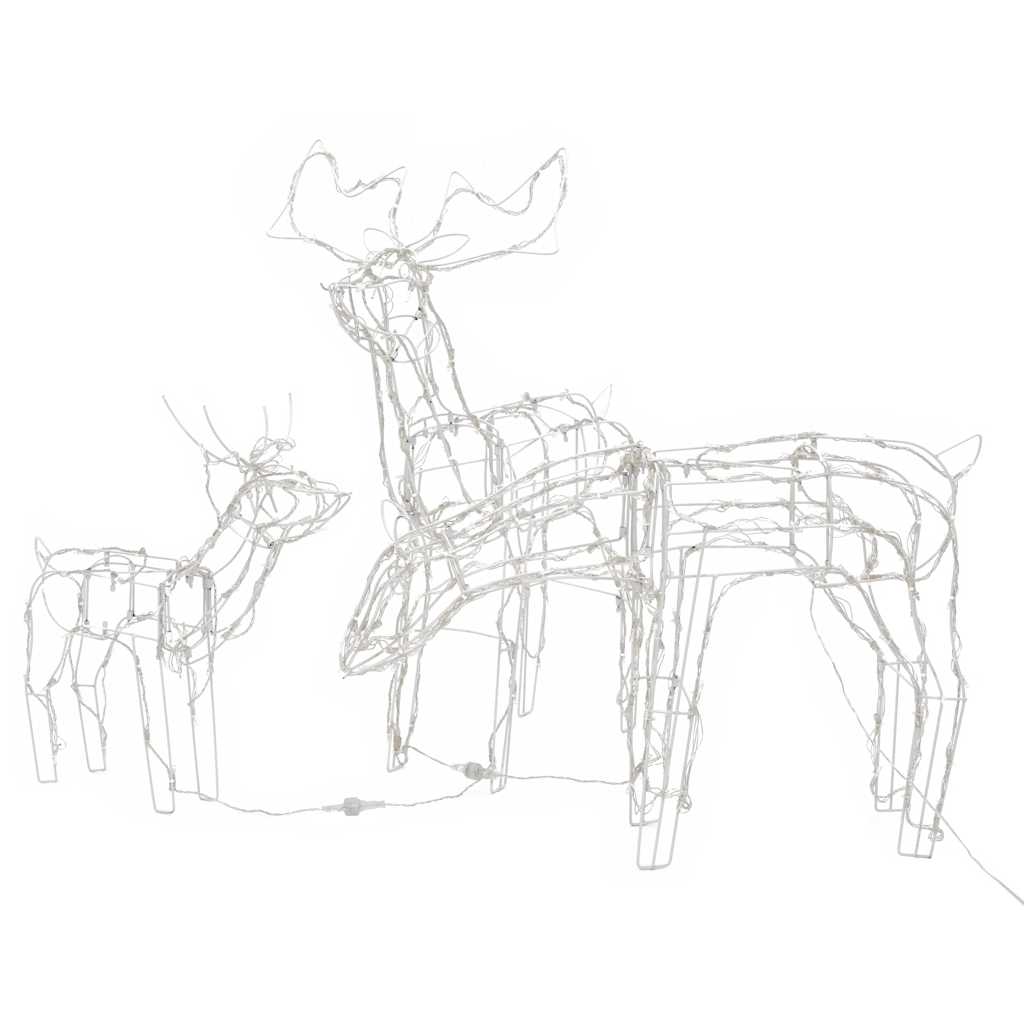 Decorazioni di Natale a Forma di Renne 3 pz 229 LED cod mxl 37089