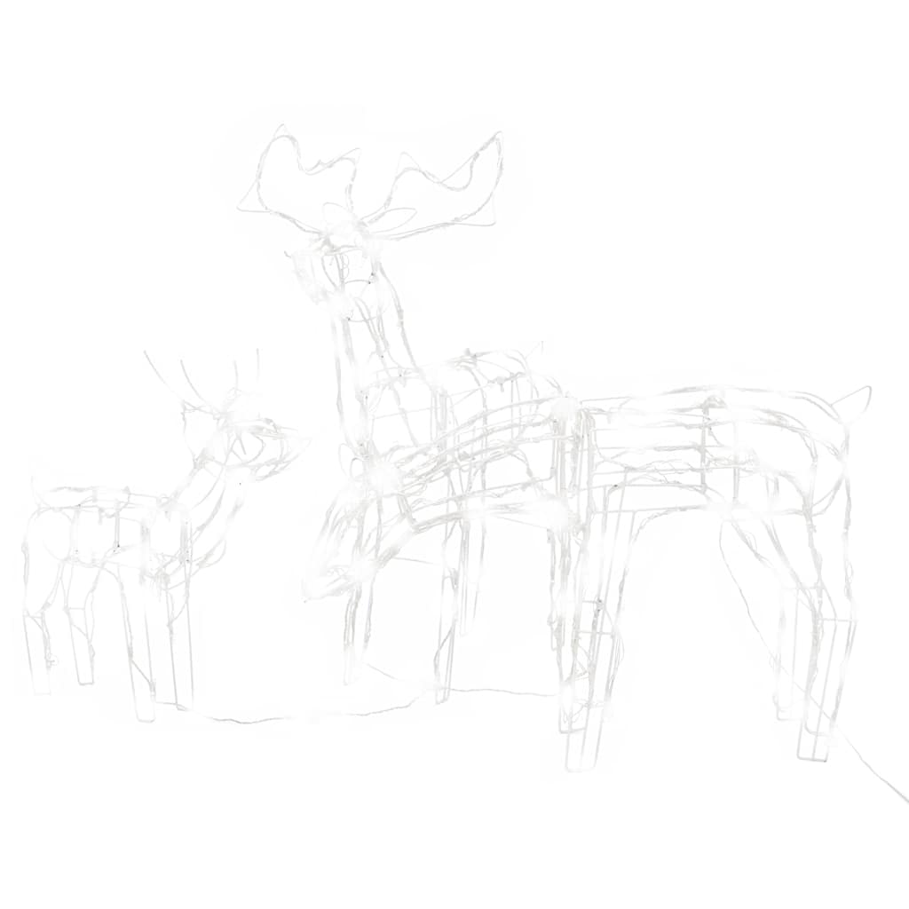 Decorazioni di Natale a Forma di Renne 3 pz 229 LED-Luci decorative natalizie 790575