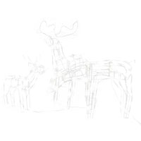 Decorazioni di Natale a Forma di Renne 3 pz 229 LED-Luci decorative natalizie 790575