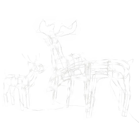 Decorazioni di Natale a Forma di Renne 3 pz 229 LED-Luci decorative natalizie 790575