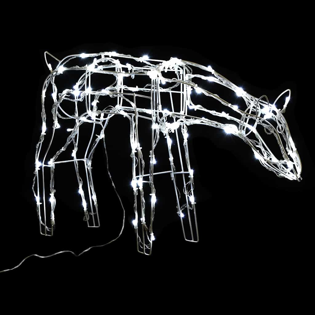 Decorazioni di Natale a Forma di Renne 3 pz 229 LED-Luci decorative natalizie 790575