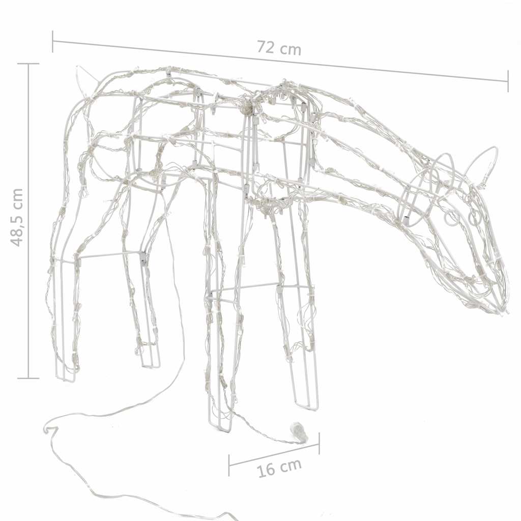 Decorazioni di Natale a Forma di Renne 3 pz 229 LED cod mxl 37089