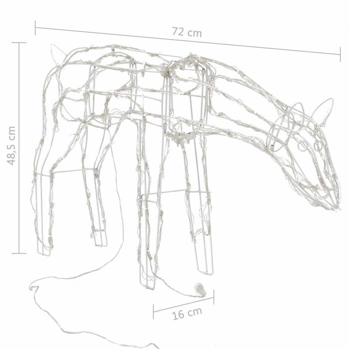 Decorazioni di Natale a Forma di Renne 3 pz 229 LED 51011
