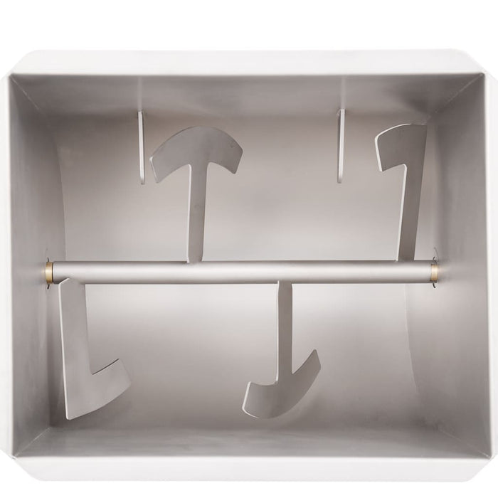 Impastatrice Carne Manuale e Coperchio Argento Acciaio Inox 50959