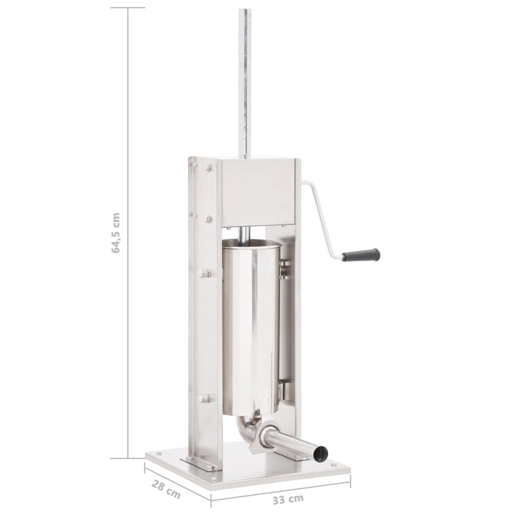 Insaccatrice Manuale Argento 5 L in Acciaio Inossidabile cod mxl 63800