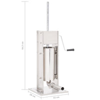 Insaccatrice Manuale Argento 5 L in Acciaio Inossidabile 50962