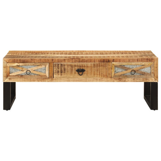 Tavolino da Salotto 110x50x38 cm in Legno Massello di Mango 282760