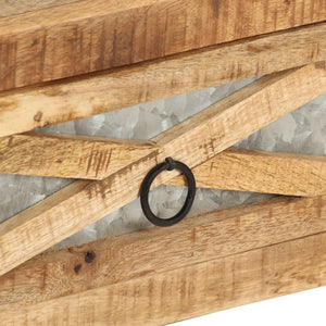 Tavolino da CaffÃ¨ 110x50x38 cm in Legno Massello di Mango cod mxl 67352