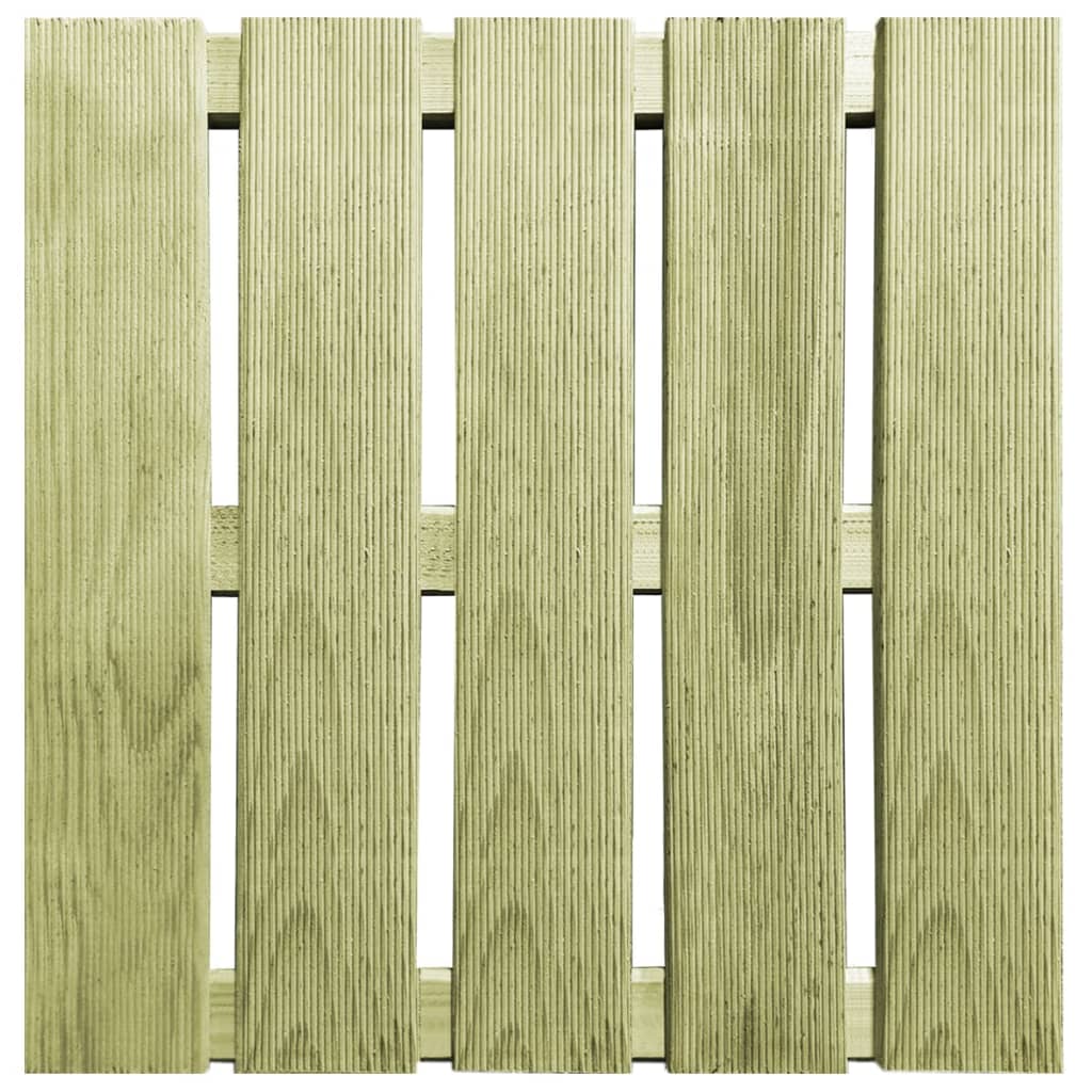 Piastrelle per Decking 18 pz 50x50 cm in Legno Verde