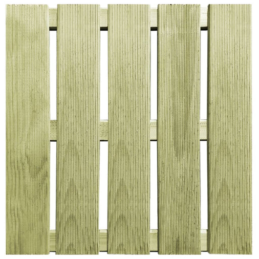 Piastrelle per Decking 18 pz 50x50 cm in Legno Verde