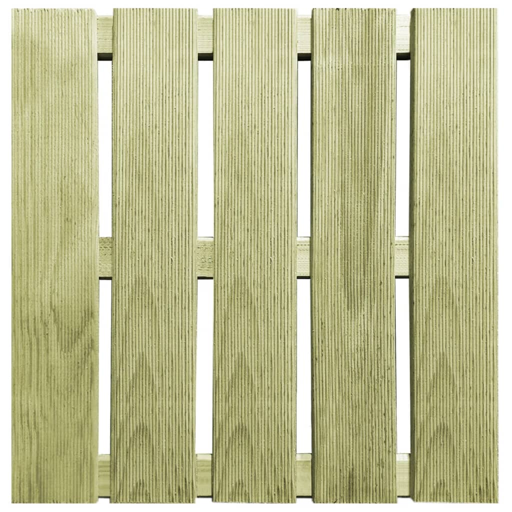 Piastrelle per Decking 24 pz 50x50 cm in Legno Verde 276432