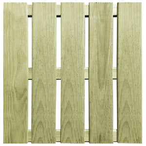 Piastrelle per Decking 24 pz 50x50 cm in Legno Verde 276432