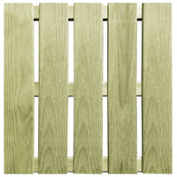 Piastrelle per Decking 30 pz 50x50 cm in Legno Verde