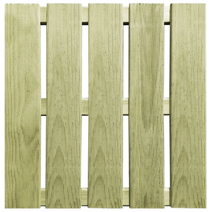 Piastrelle per Decking 30 pz 50x50 cm in Legno Verde
