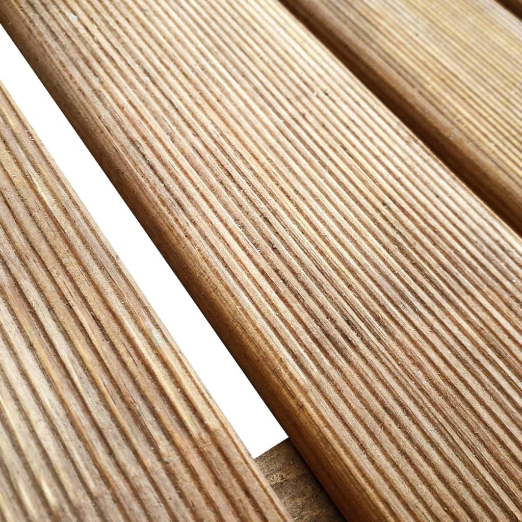 Piastrelle per Decking 24 pz 50x50 cm in Legno Marrone cod mxl 43115