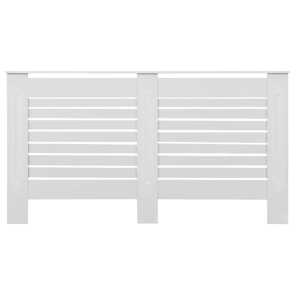 Copertura per Radiatore Bianca 152x19x81,5 cm in MDF 284321