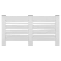 Copertura per Radiatore Bianca 152x19x81,5 cm in MDF 284321