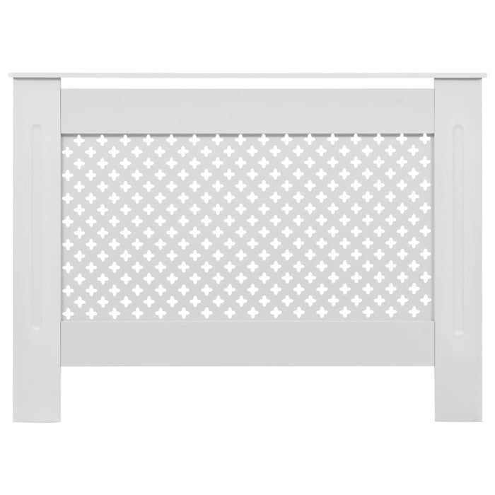 Copertura per Radiatore Bianca 112x19x81,5 cm in MDF 284323