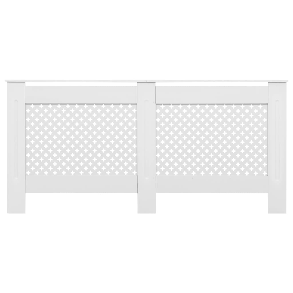 Copertura per Radiatore Bianca 172x19x81,5 cm in MDF 284325