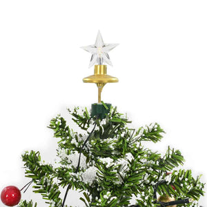 Albero di Natale con Neve e Base a Ombrellone Verde 75 cm 284331
