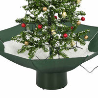 Albero di Natale con Neve e Base a Ombrellone Verde 75 cm cod mxl 18020