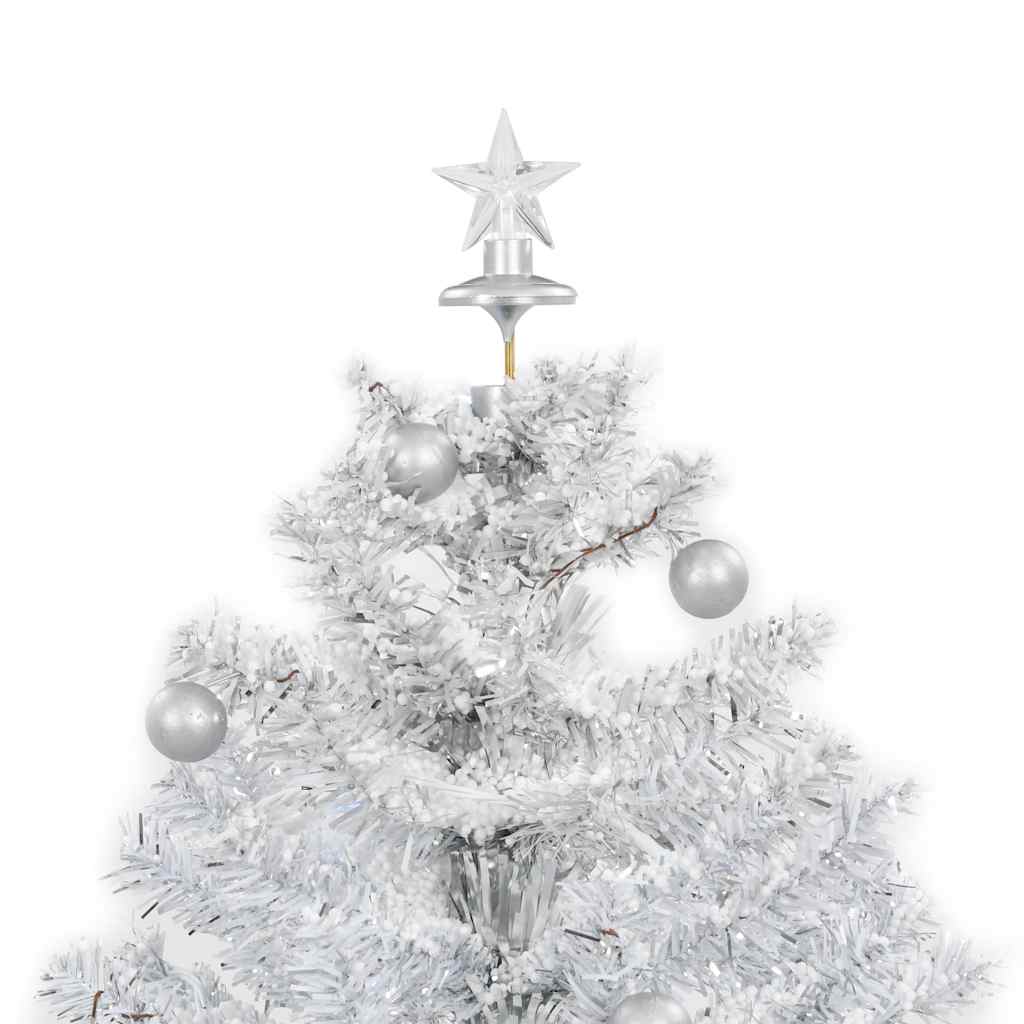 Albero di Natale con Neve e Base a Ombrellone Bianco 75 cm 284332