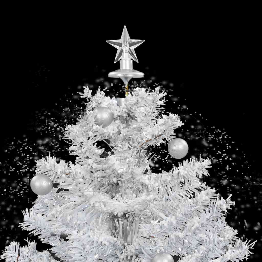 Albero di Natale con Neve e Base a Ombrellone Bianco 75 cm 284332