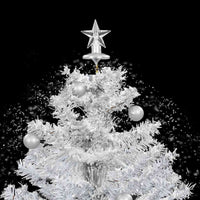 Albero di Natale con Neve e Base a Ombrellone Bianco 75 cm 284332