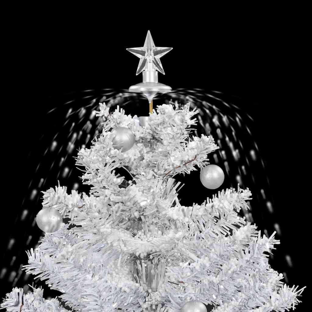 Albero di Natale con Neve e Base a Ombrellone Bianco 75 cm 284332