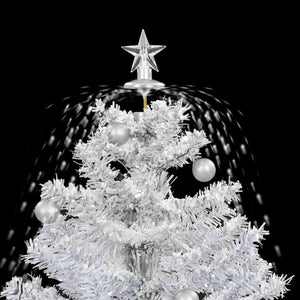 Albero di Natale con Neve e Base a Ombrellone Bianco 75 cm 284332