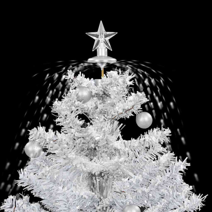 Albero di Natale con Neve e Base a Ombrellone Bianco 75 cm 284332