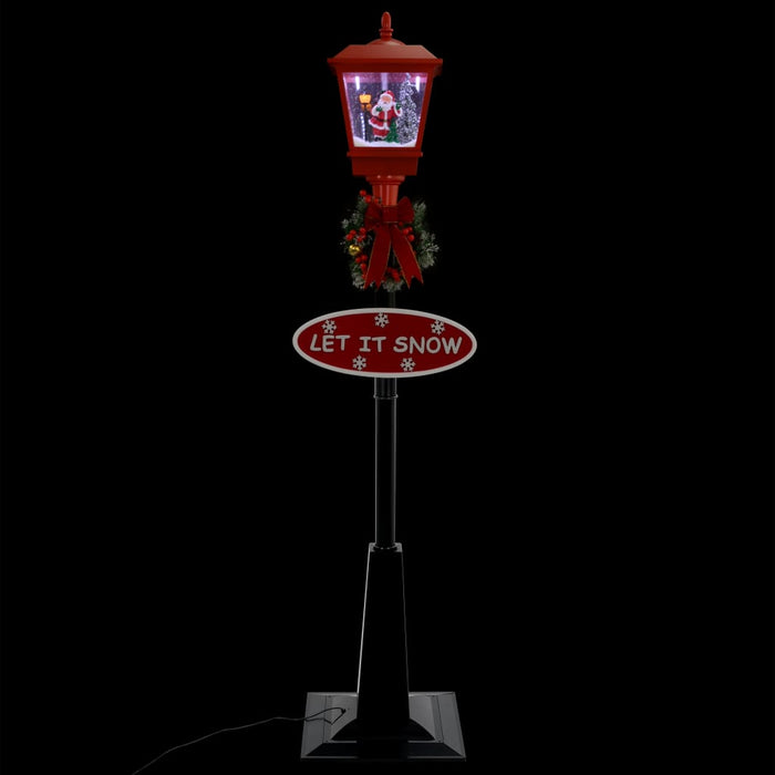 Lampione di Natale con Babbo Natale 180 cm LED 284339