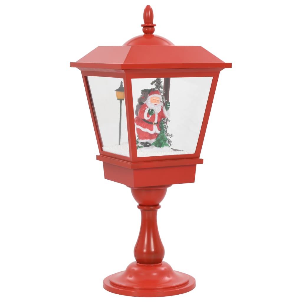 Lampada Natalizia a Piedistallo con Babbo Natale-Decorazioni natalizie 64 cm LED