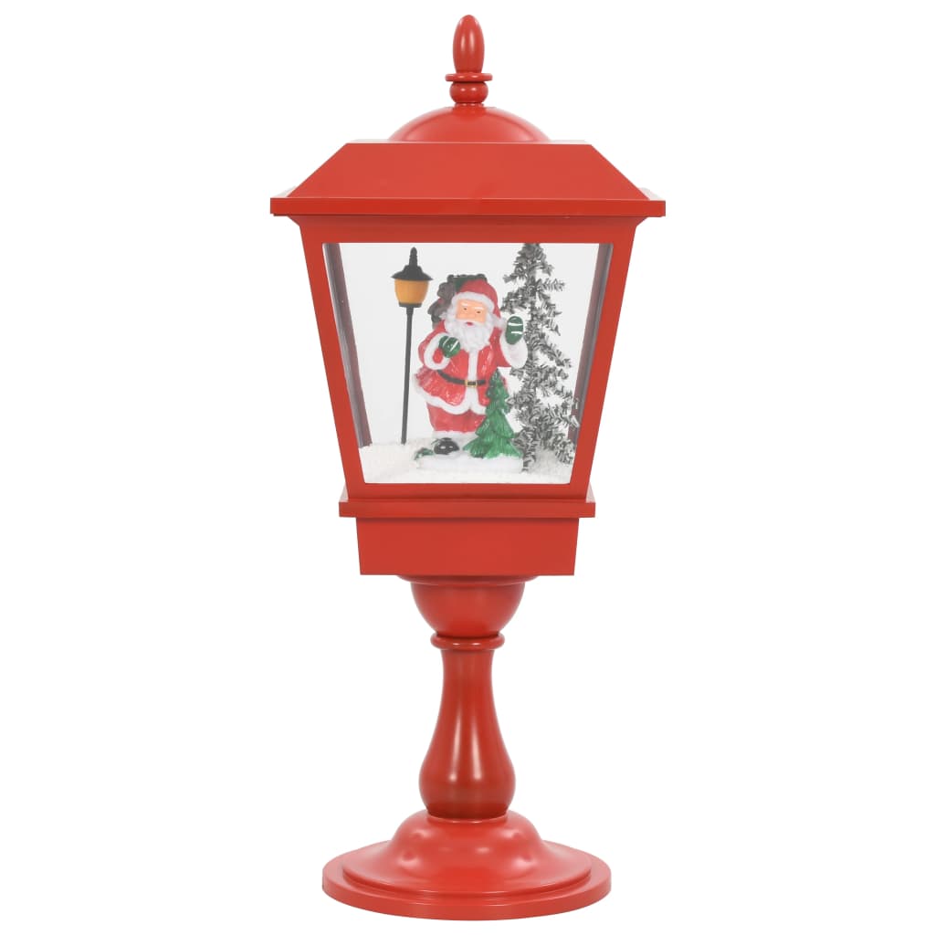 Lampada Natalizia a Piedistallo con Babbo Natale-Decorazioni natalizie 64 cm LED