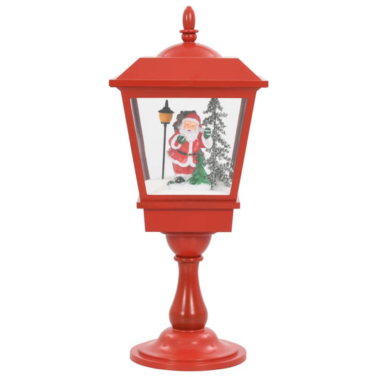 Lampada Natalizia a Piedistallo con Babbo Natale-Decorazioni natalizie 64 cm LED