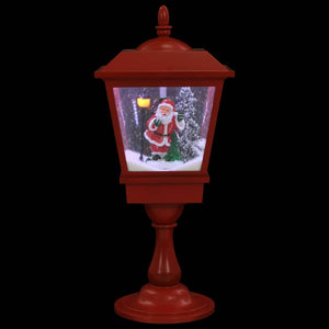 Lampada Natalizia a Piedistallo con Babbo Natale-Decorazioni natalizie 64 cm LED