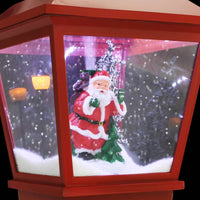 Lampada Natalizia a Piedistallo con Babbo Natale-Decorazioni natalizie 64 cm LED