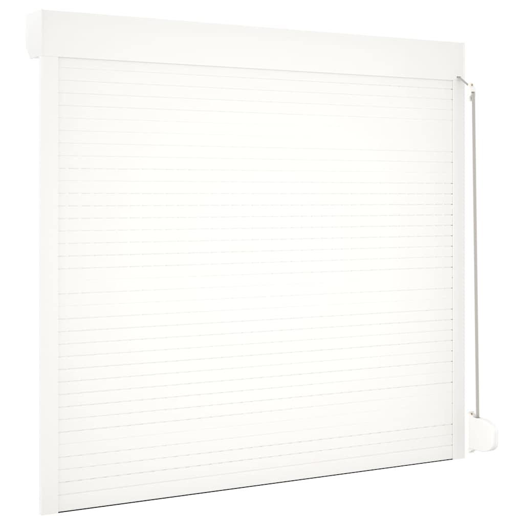 Tapparella Avvolgibile in Alluminio 160x150 cm Bianca 144975